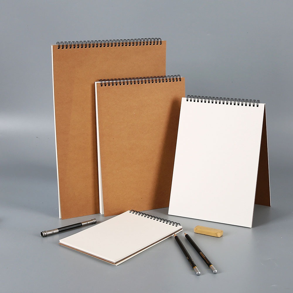 

Buku Sketsa 16K/A4/8K Sketchbook, 30 Helaian 160GSM, Lukisan Notepad Sumber Seni