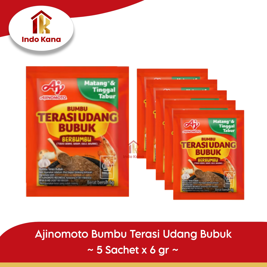 

AJINOMOTO Bumbu Terasi Udang Bubuk 5 sachet X 6 gr