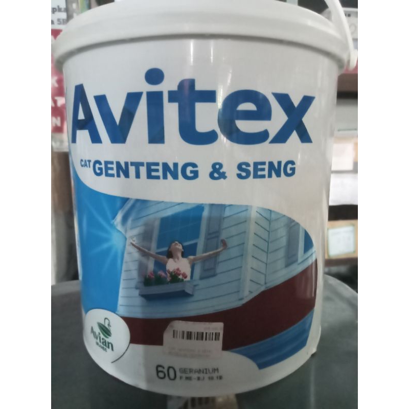 Cat genteng dan seng avitex geranium