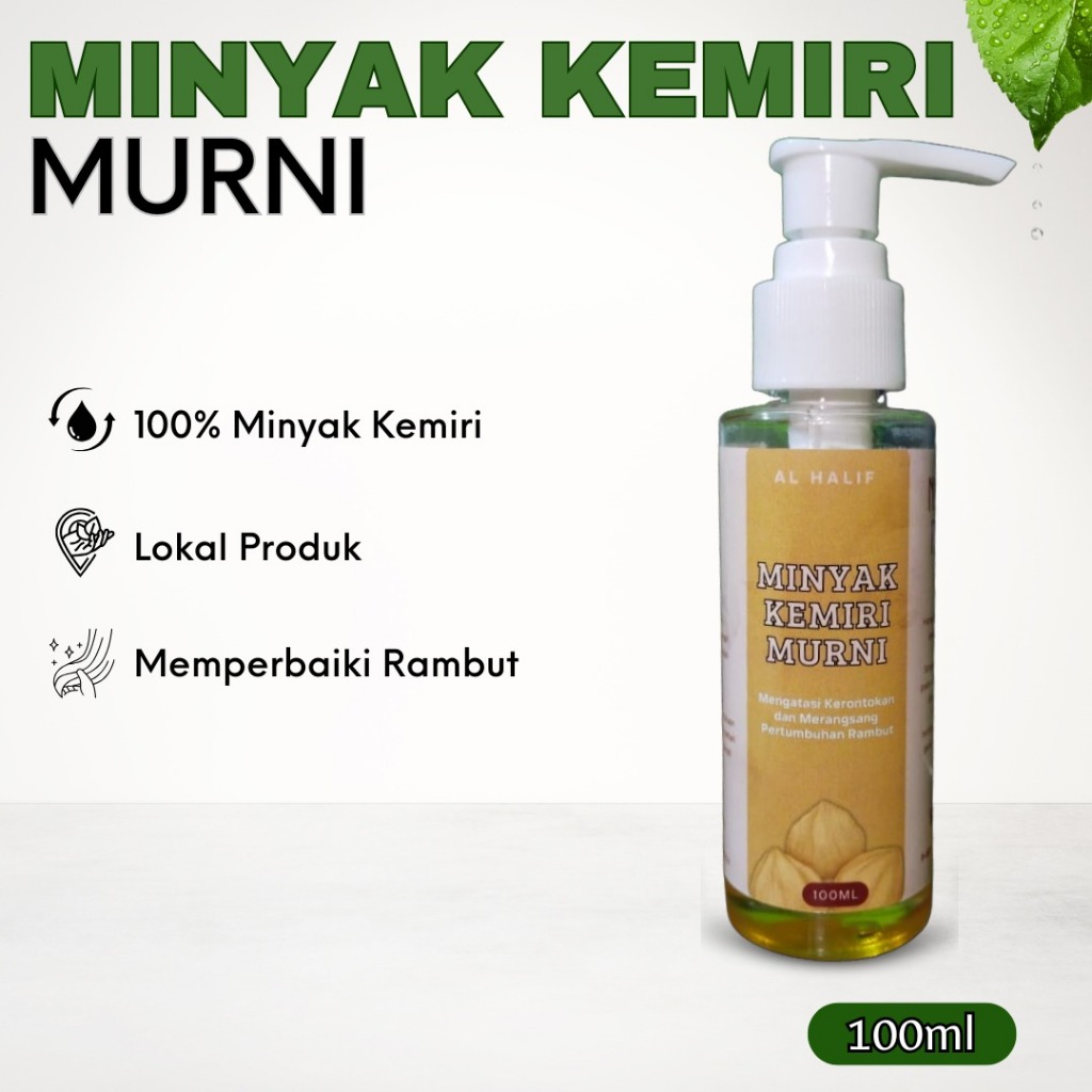 minyak kemiri murni 100%/minyak kemiri murni/minyak kemiri murni original penumbuh rambut