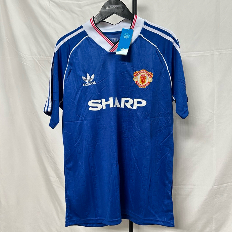 Jersey Sepak Bola Retro Vintage Manchester United Away 1988