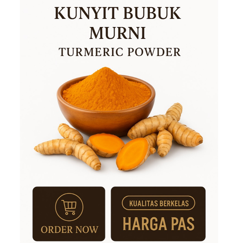 

PETITE KUNYIT BUBUK MURNI 500 GR - PURE TURMERIC POWDER - KUNIR BUBUK PREMIUM