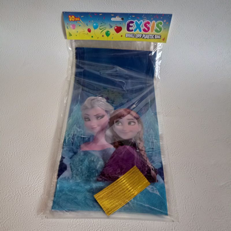 

isi 10 plastik Snack ulang tahun | UK 25x50 | opp transparan | karakter F