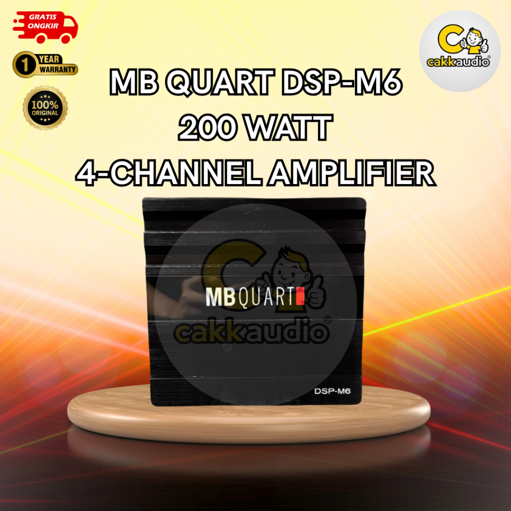 Power Processor Audio Mobil MB Quart DSP-M6 | 200 Watt 4-Channel Amplifier