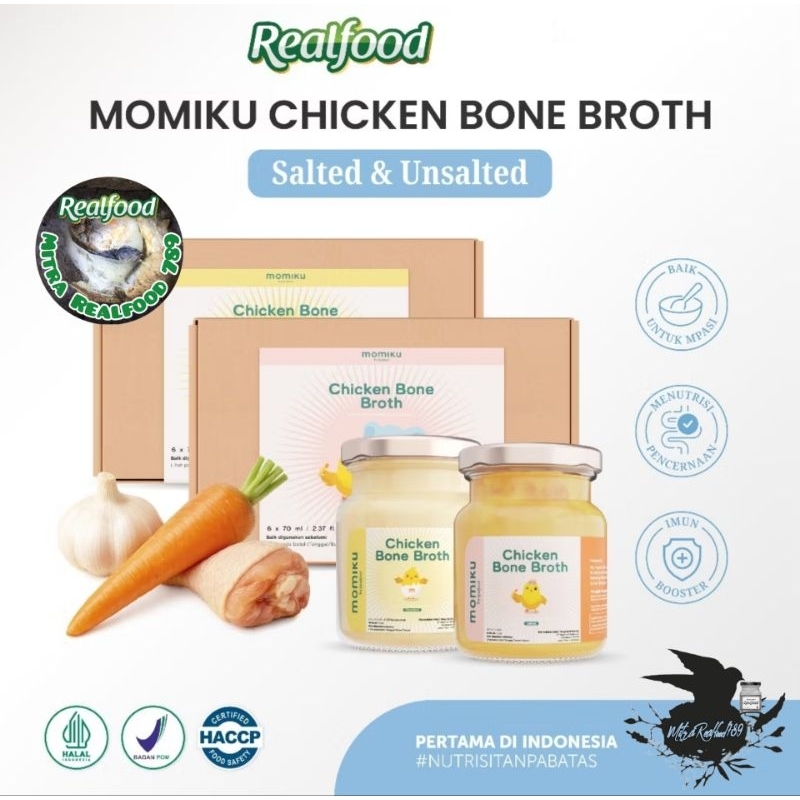 

Realfood Momiku Chicken Bone Broth Minuman Mpasi Kaldu Ayam ( FLASH SALE )