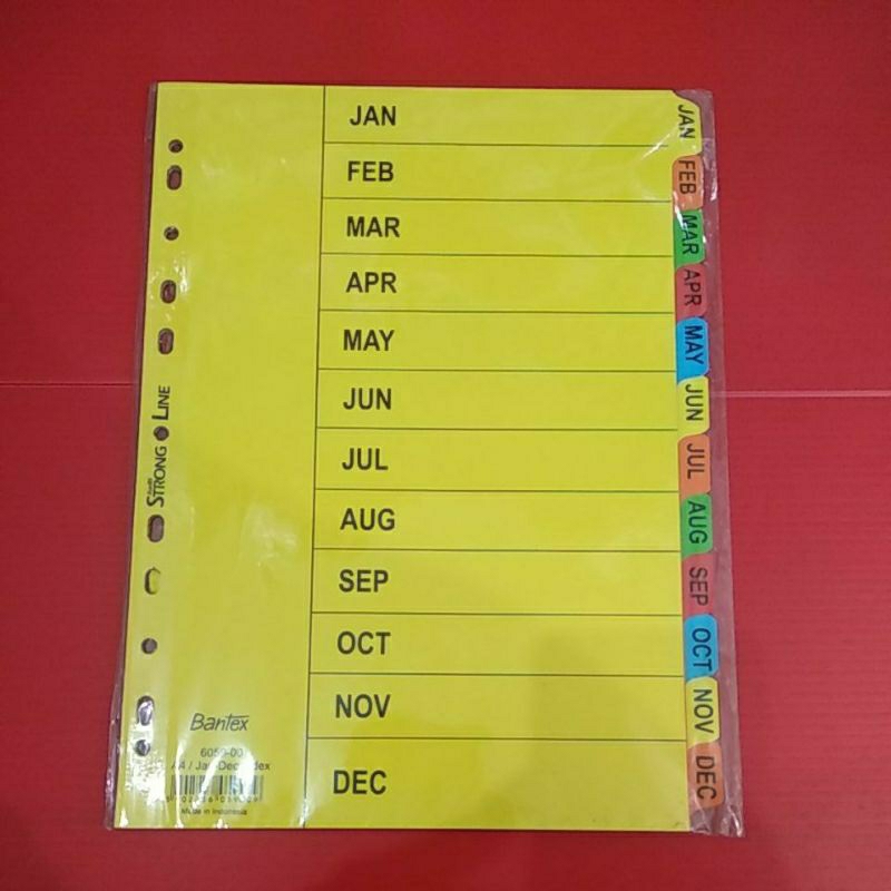 

Carton Index A4/Pembatas buku/Dokumen