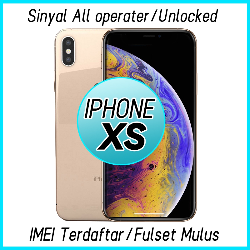 iphone XS 64GB 256GB Second hand fullset Mulus Normal Hexa-Core Rom 4G Semua kartu seperti baru ipxs