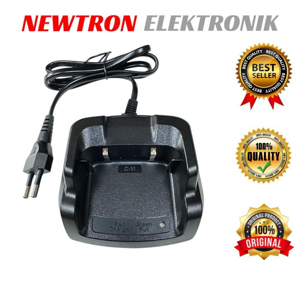 Charger HT Quansheng UVK5 UVK6 Original Asli Compatible KSUN UV60D UV-60D TEXAS TX3 SCOM FC5 FC6 FC9