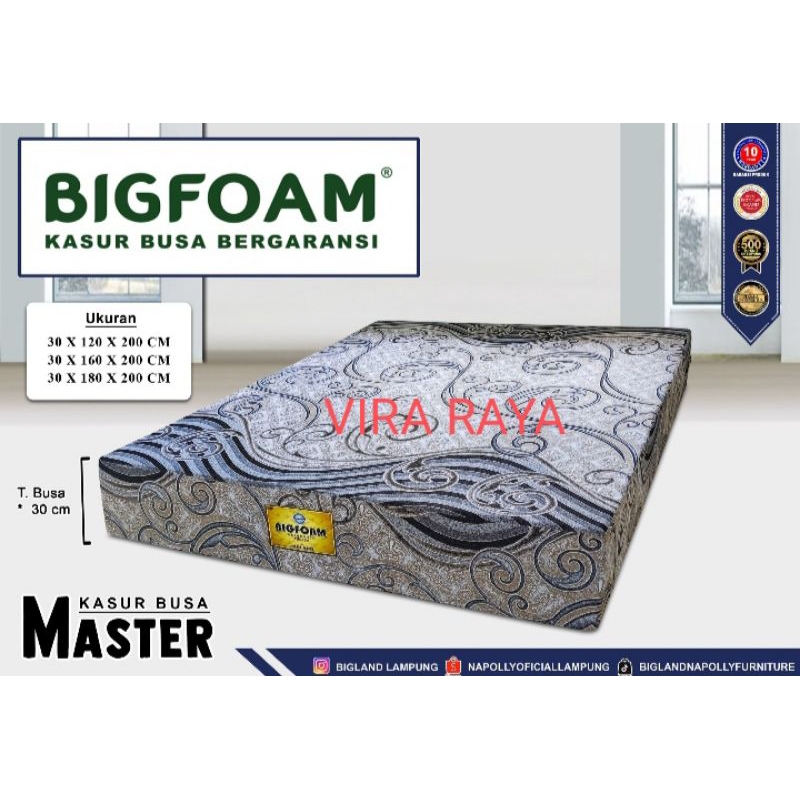VIRA RAYA LAMPUNG - BIG FOAM TEBAL 30 CM MASTER GOLD D23 KAIN KNITTING GARANSI 10 TAHUN BUSA BIGLAND