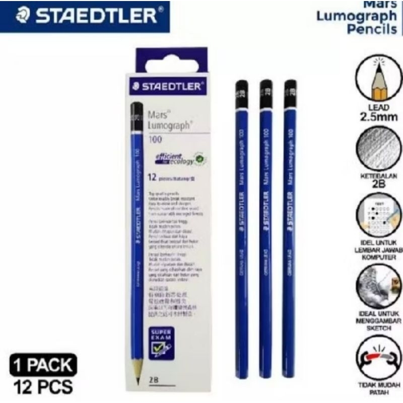 

PENSIL STEADLER 2B 1pack isi 12pcs
