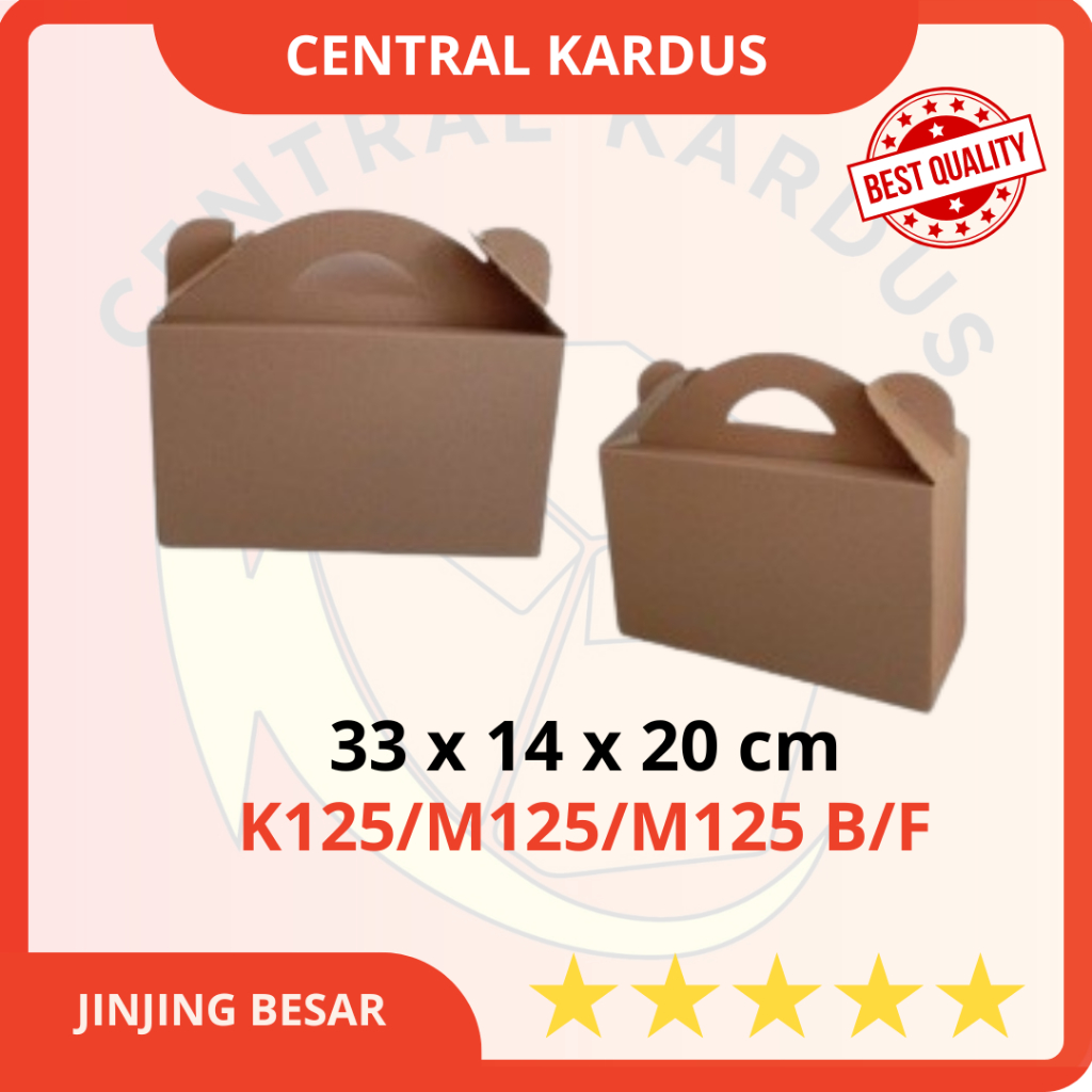 

Hemat Kardus Die Cut Tas Jinjing UK. 33x14x20cm ( jinjing ) tenteng/Kardus/Polos/Buah/hampers/parcel/Mangga/Alpukat/klonal/Kardus Packaging Jinjing