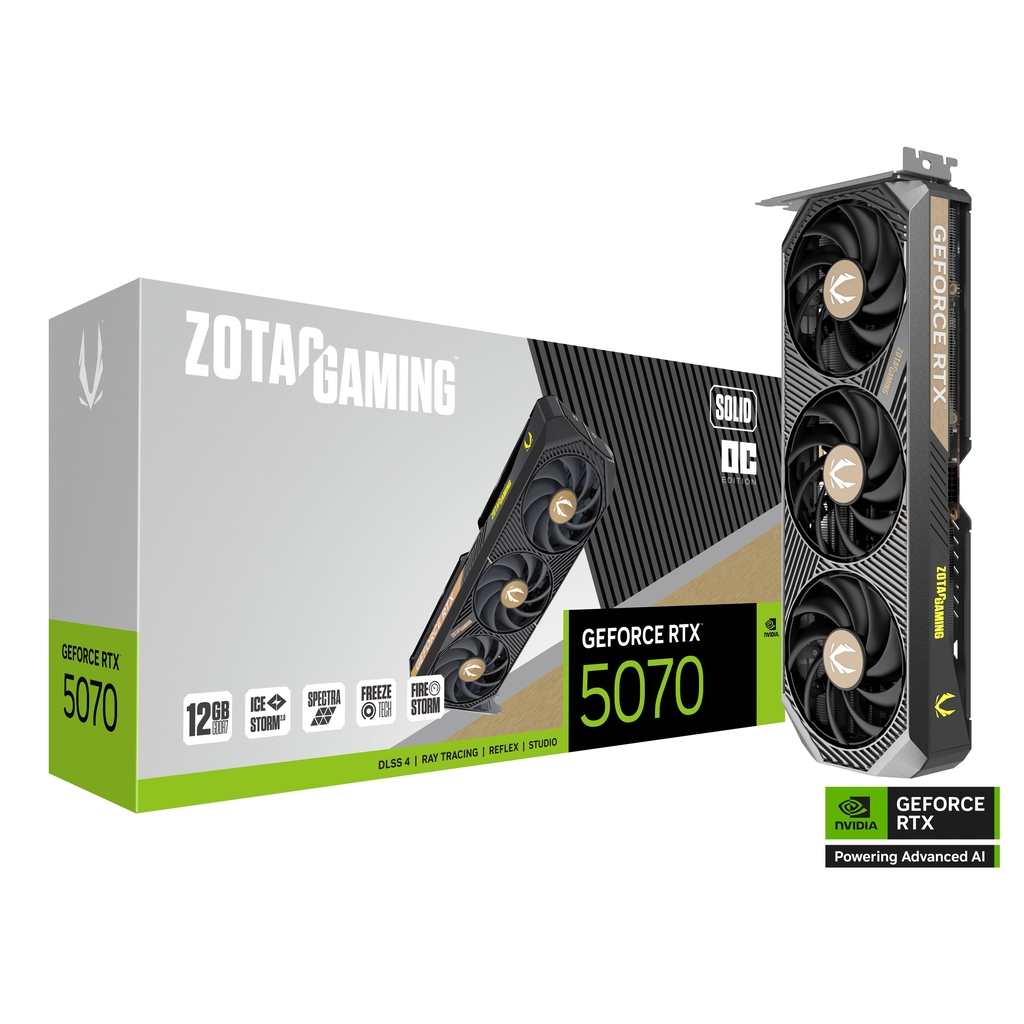 ZOTAC GAMING GeForce RTX 5070 SOLID OC 12GB