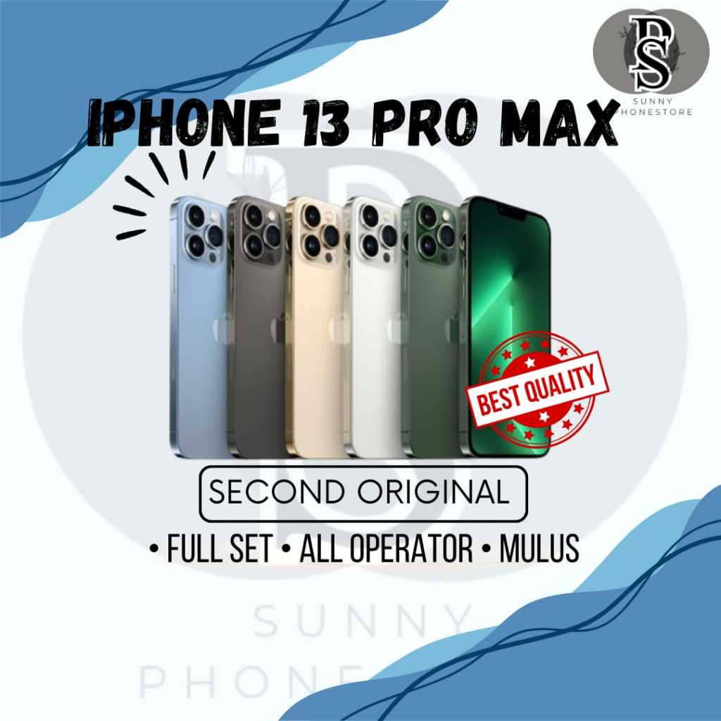 iP 13 PRO MAX 128GB & 256GB SECOND ORIGINAL MULUS LIKE NEW