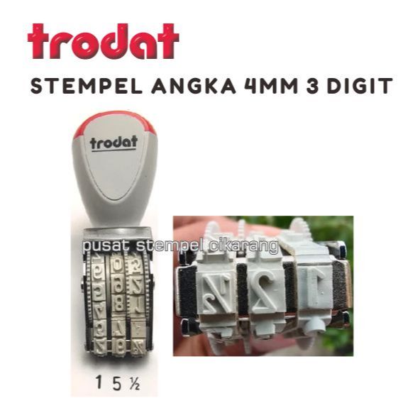 

Stempel Trodat 3 Digit 4mm Character 1/2