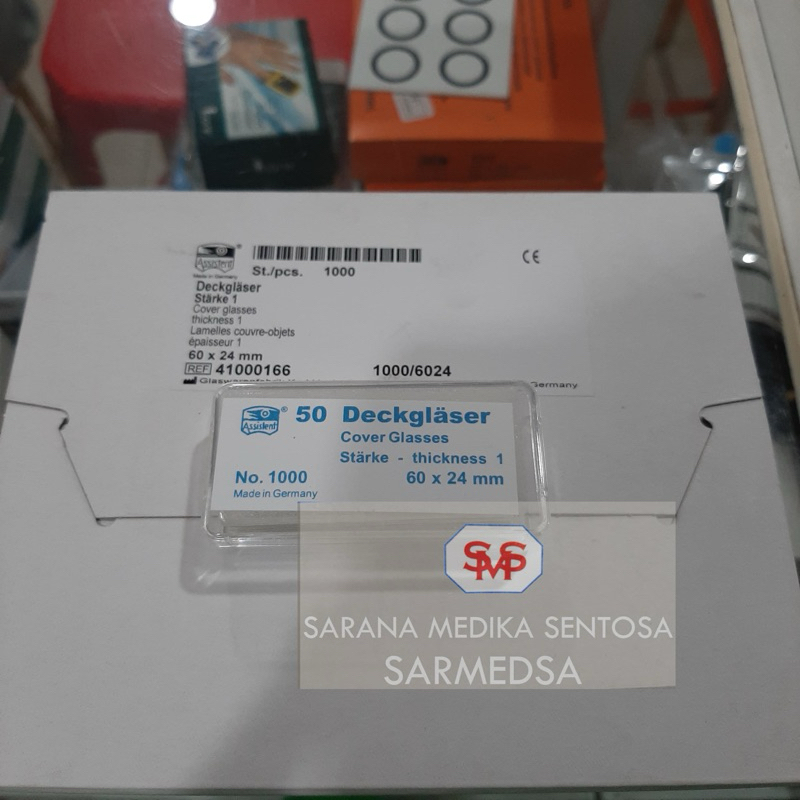 Cover Glass 60x24mm Assistent / Deckglass 60x24