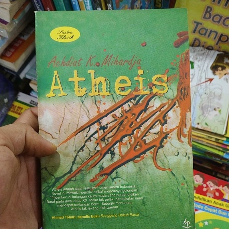 buku novel sastra klasik atheis by achdiat mihardja original