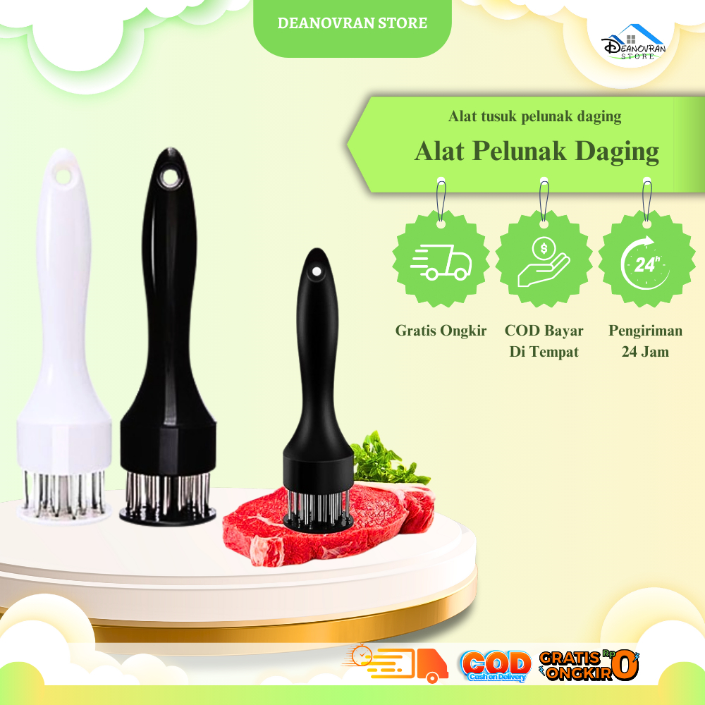 (B88) Alat Pelunak Daging Alat Tusuk Pengempuk Daging Meat Tenderizer Alat Pelunak Manual