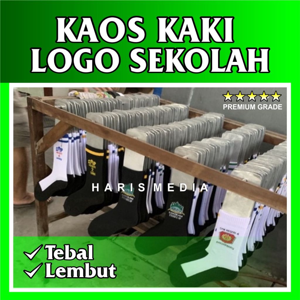 Kaos Kaki Logo Sekolah Premium - Majapahit Apparel