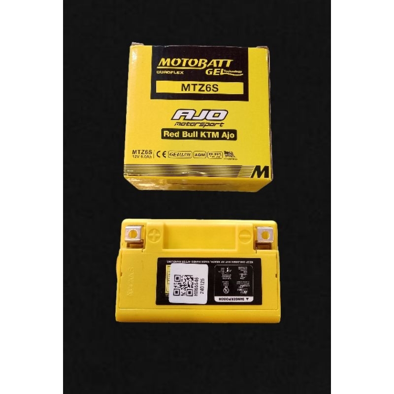 Accu kering mottobat mtz-5s mtz-6s semua motor original PNP