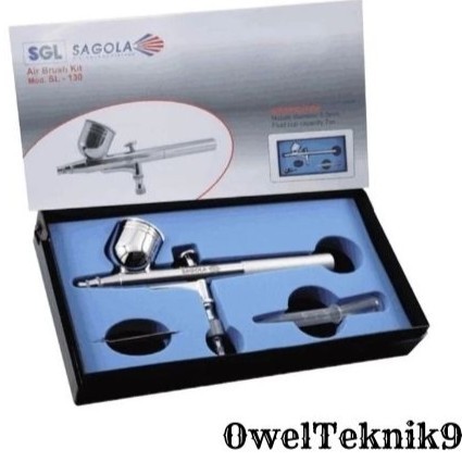 OwelTeknik9 - Air Brush Kit SAGOLA SL-130/Alat Semprot Cat Air Brush Sagola