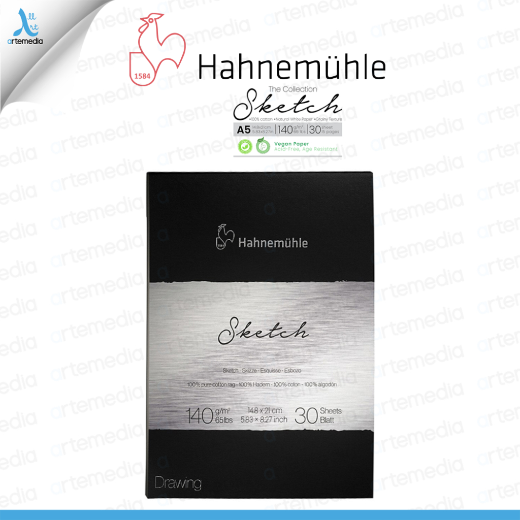 

Hahnemuhle The Collection Sketch A5 Drawing Paper Pad Kertas Gambar