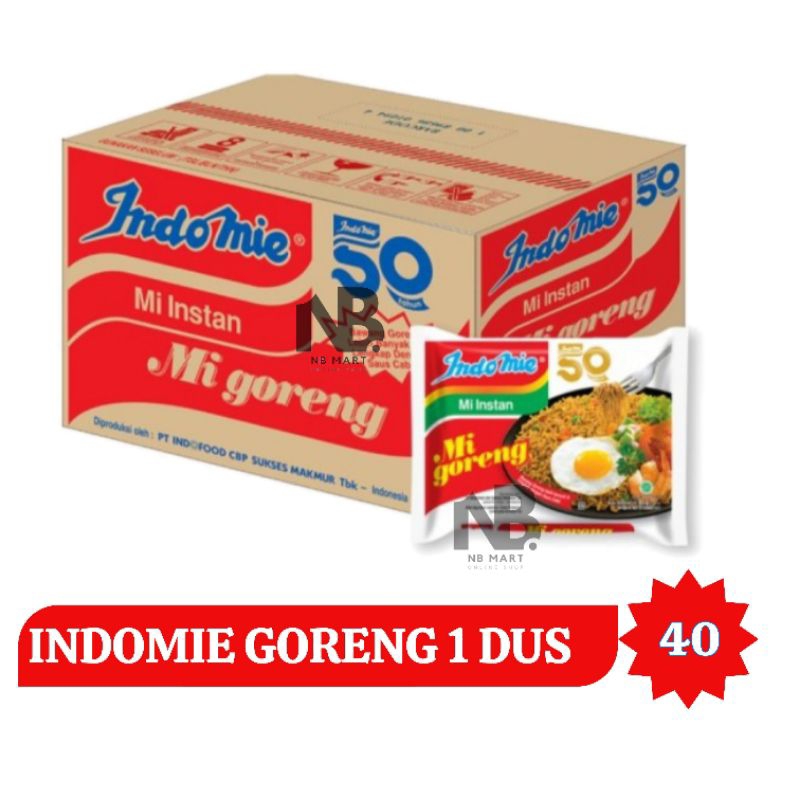 

(NNMart) Indomie Goreng 1 karton isi 40 bungkus
