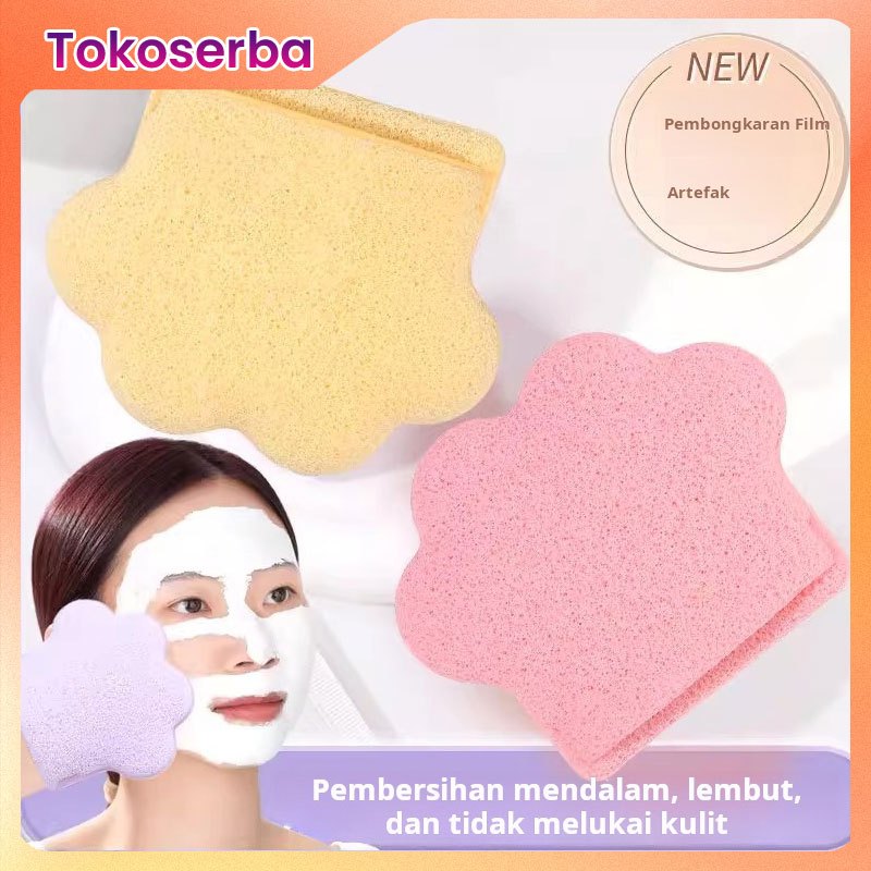 Sarung tangan cakar kucing spons pembersih wajah pembersih wajah pembersih wajah dalam salon kecanti