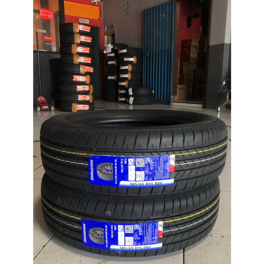 Ban Mobil Bridgestone 185/65 R15 Turanza 6 88V 185/65/15 185/65R15 185 65 15 Veloz Ertiga Mobilio