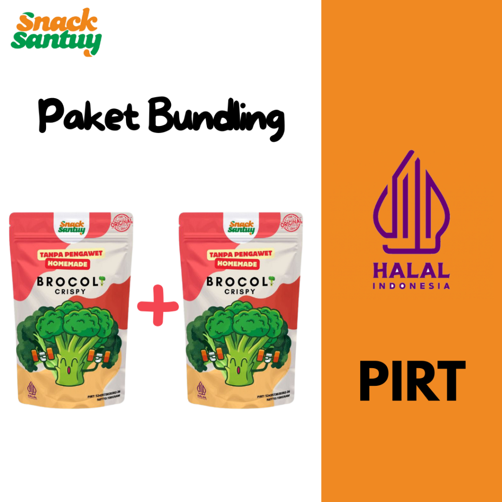 

SNACK SANTUY Brokoli crispy 100 gram PAKET BUNDLING