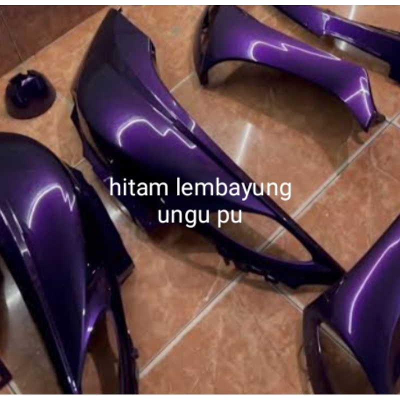 cat hitam lembayung ungu jenis pu harga udah satu paket+lembayung ungu