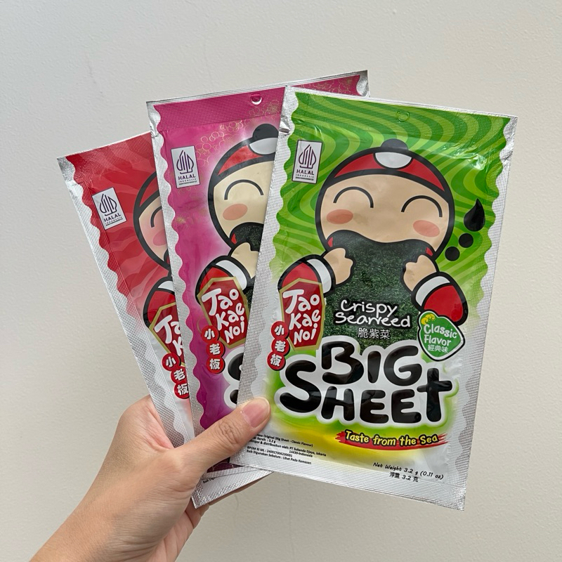 

Seaweed Rumput Laut Tao Kae Noi Big Sheet Snack