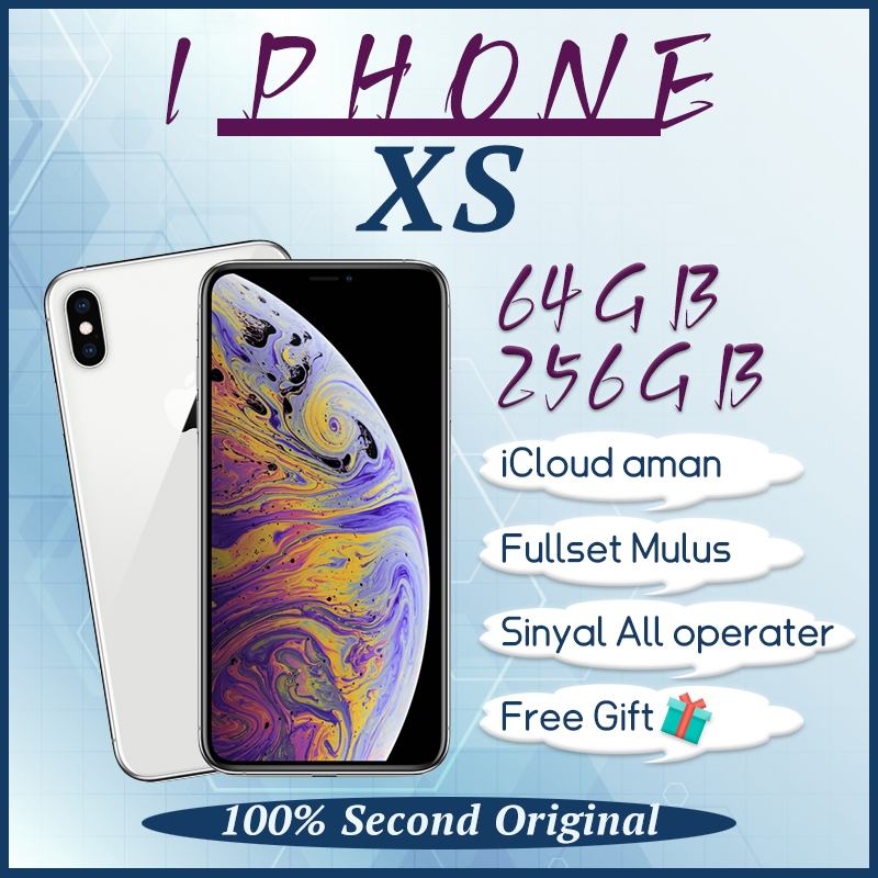 iPhone XS Bekas 64GB 256GB fullset Barang asli 100% ORI Kondisi Perfect no simlock No Recond ip xs
