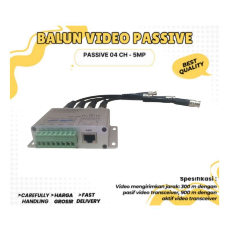 Korea original kabel video balun 4ch 8ch 4 8 channel cctv twisted pairs pasif transceiver adapter tr