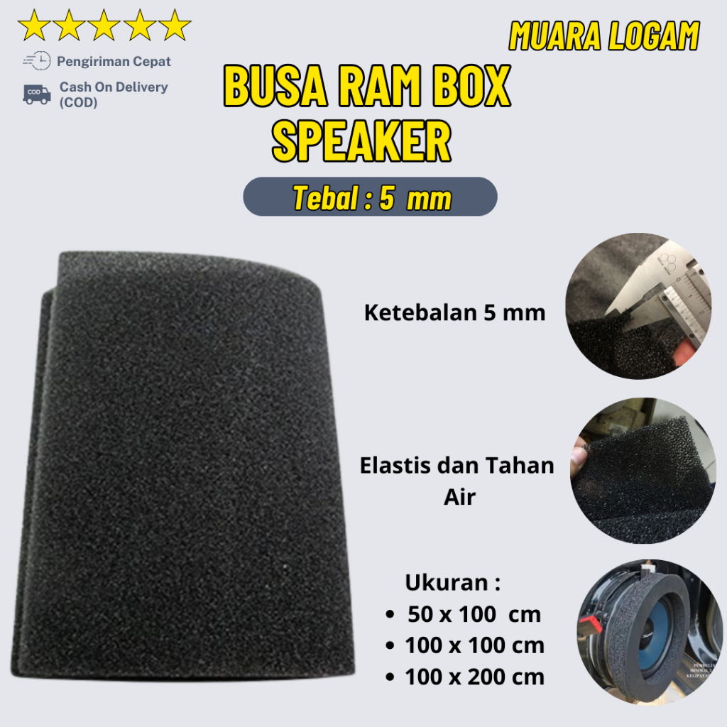Busa Ram Anti Air Box Speaker - Spon Box Speaker tebal 5 mm