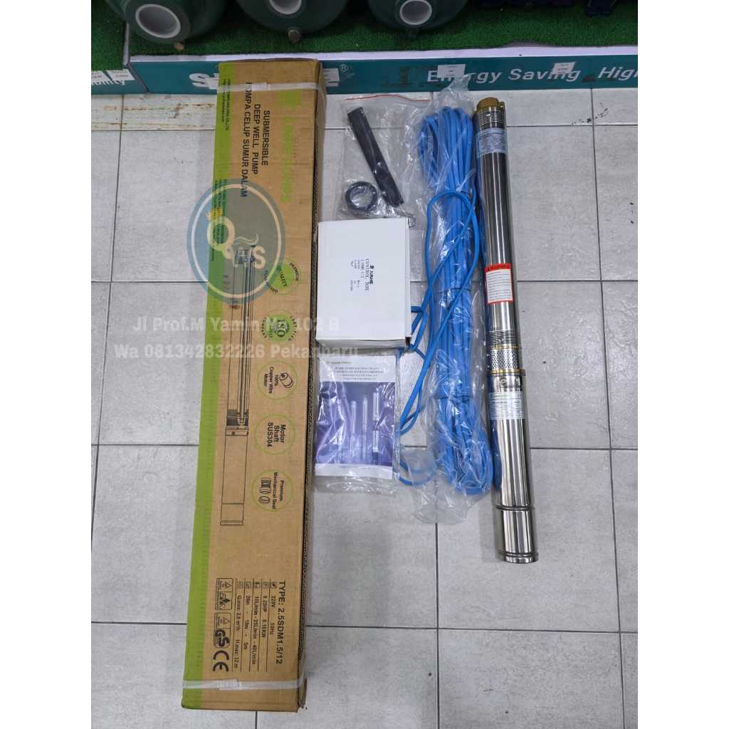 Pompa Satelit  / Celup Submersible  2,5" 0,25HP / 0,33HP + Kabel