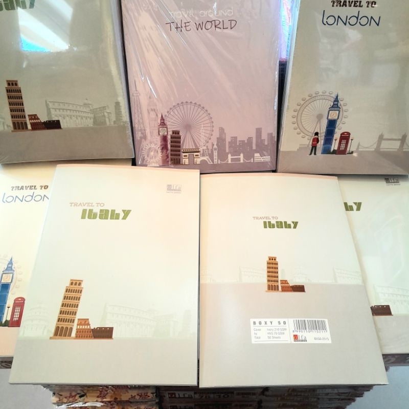 

1 Pak Buku Tulis Panjang 50 LEMBAR ALFA buku campus alfa motif