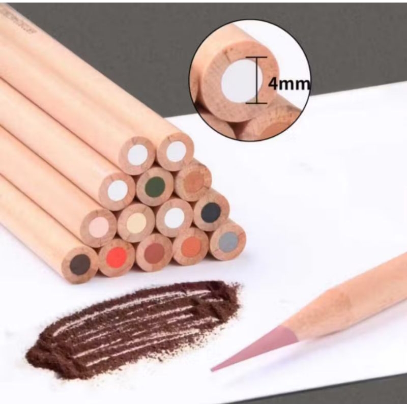 

PENSIL ARANG WARNA WARNI 12 WARNA PENSIL LUKIS GEORGIONE