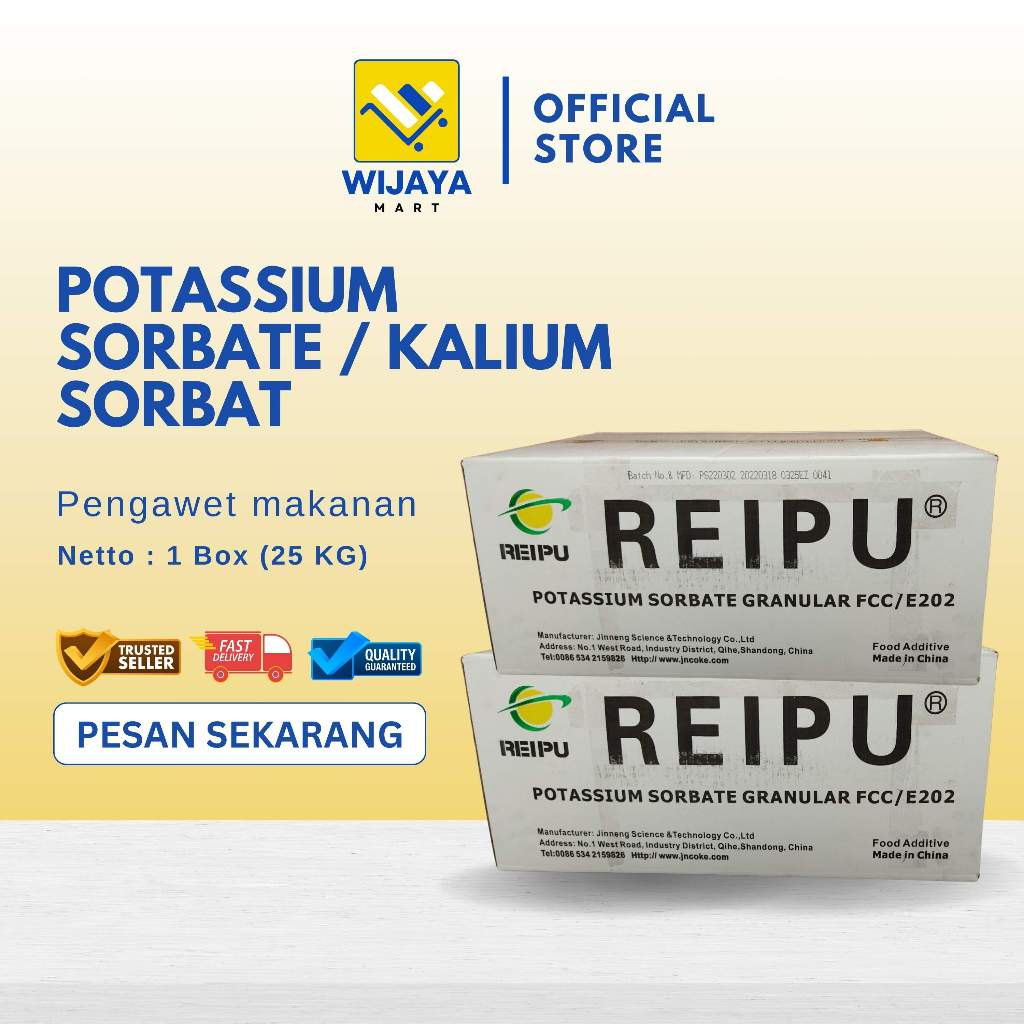 

Pota-ssium Sorbat Food Grade 25 Kg