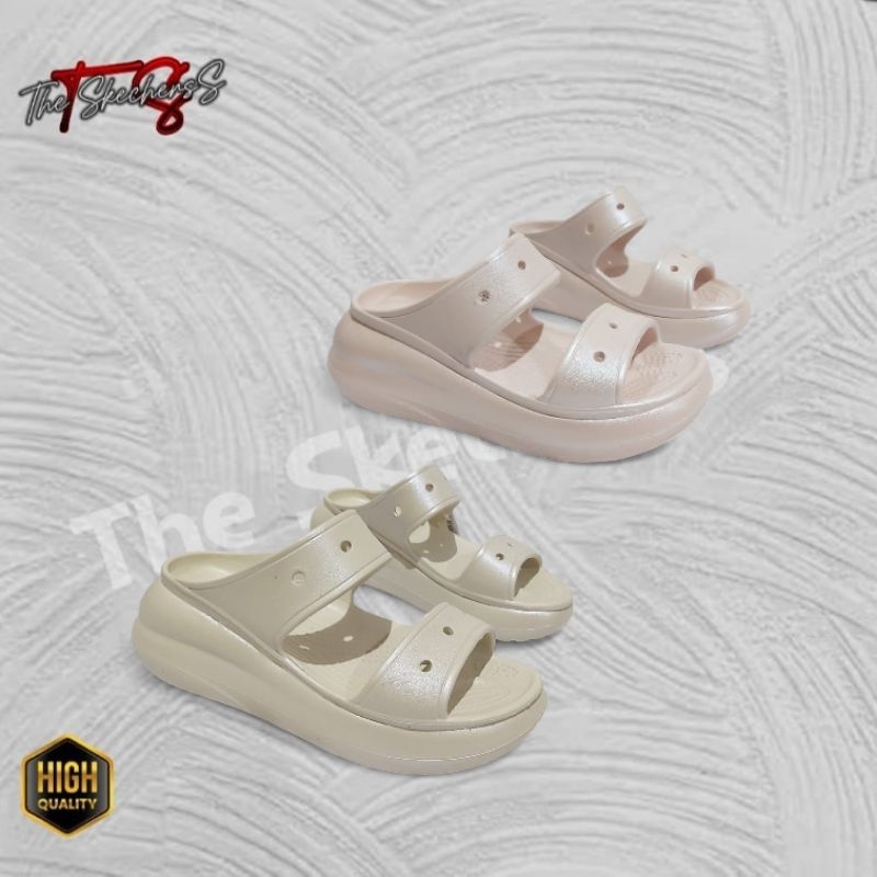 Crocs Crush Slide Shimmer / Crocs slide woman / Slide Shimmer crocs