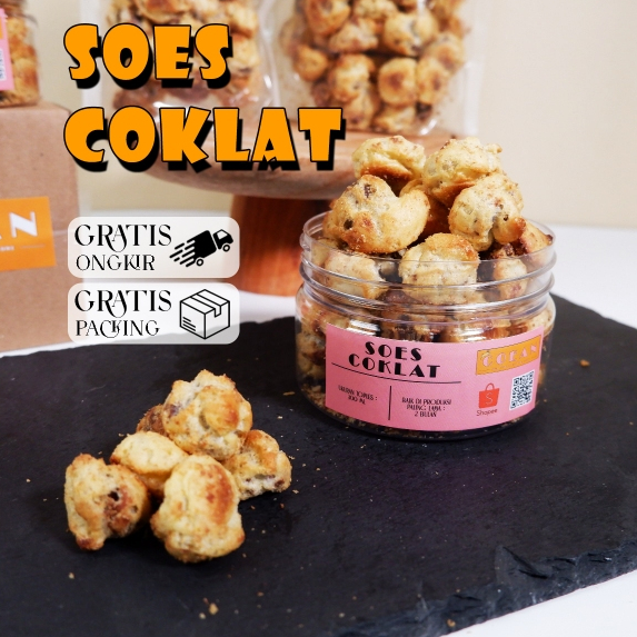 

[COEAN.ID] SOES COKLAT / SNACK SOES COKLAT / SOES KERING / MINI SOES COKLAT / SOES COKLAT LUMER