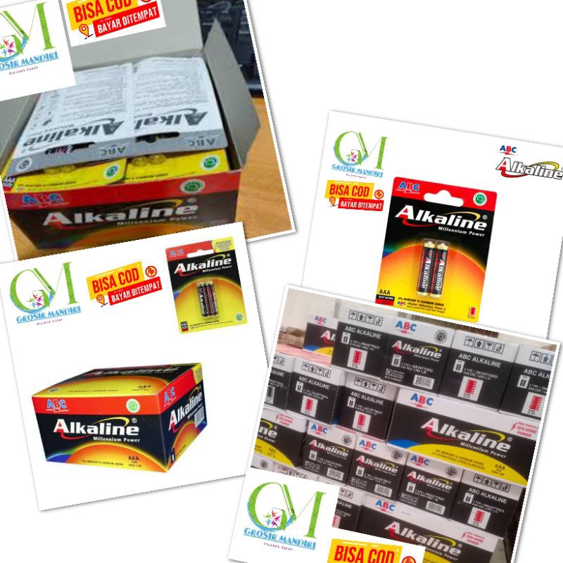 Baterai A3 Alkaline (AAA) - (24 hanger - 4lusin - 48biji)