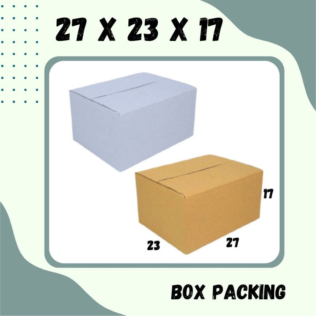 

Box 27x23x17 Kardus Packing A1 Olshop Karton Dus Souvenir Kotak Kemasan Sparepart Jamu Madu Assesoris Kosmetik
