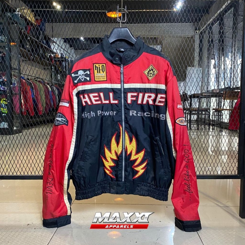 Jaket Polo | Hell Fire Red Black | Original Polo Jaket Riding
