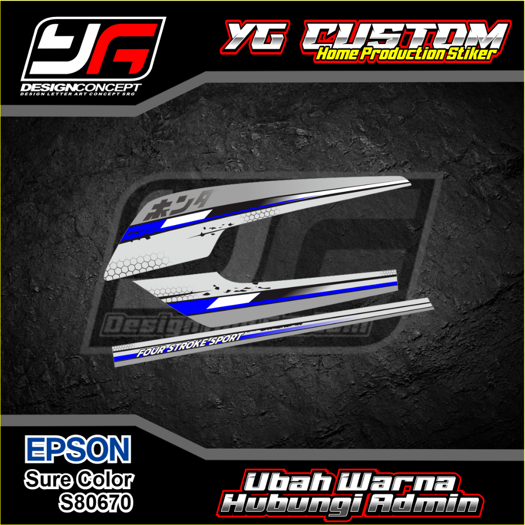 STRIPING GL PRO/GL MAX/GL SERIES BIRU