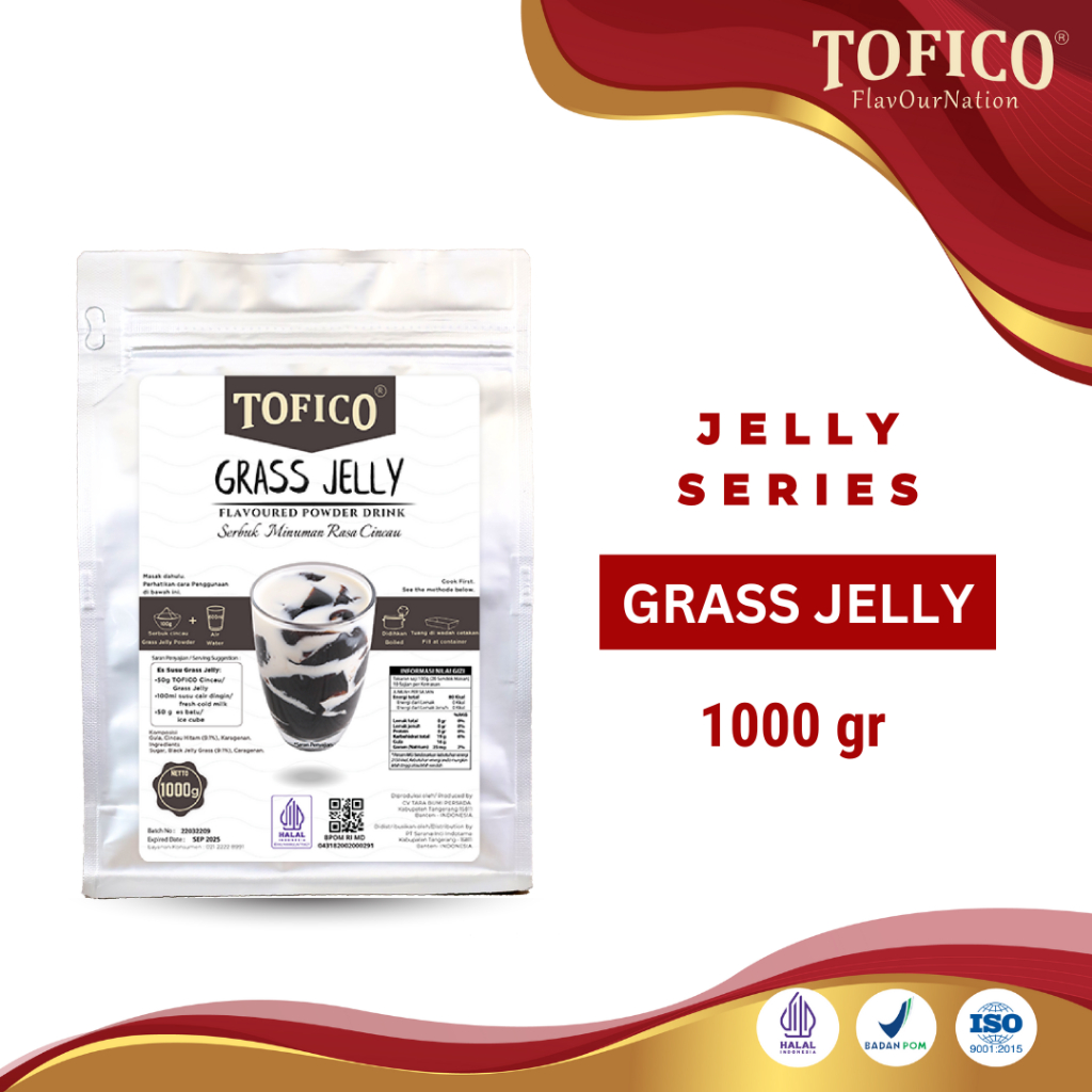 

Grass Jelly Powder Tofico / Grass Jelly Premium 1KG /Tofico Syrup Official