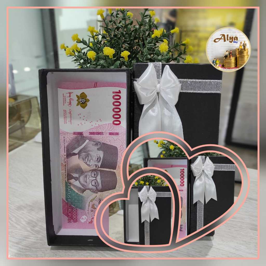

Box hampers /kotak kado/box uang uk. 16.5x7.5x3 model buka tutup