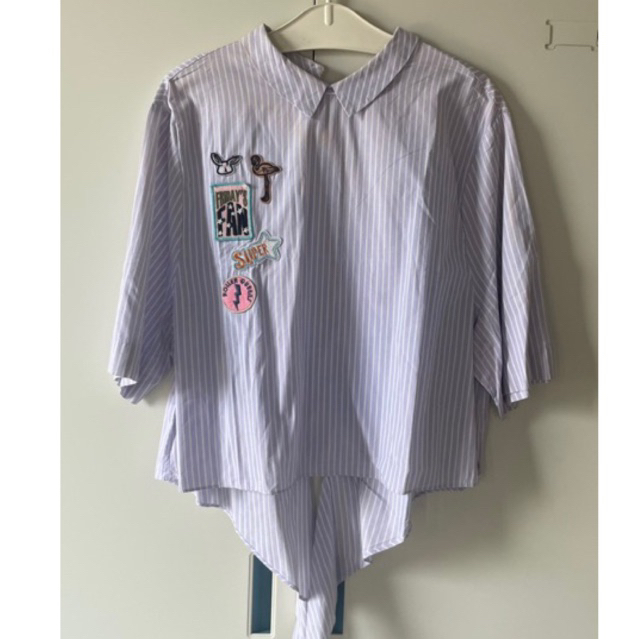 Zara Striped Patch Shirt