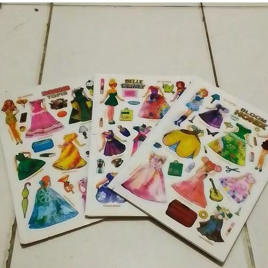 50 PCS BP JADUL MAINAN BONEKA KERTAS GROSIR