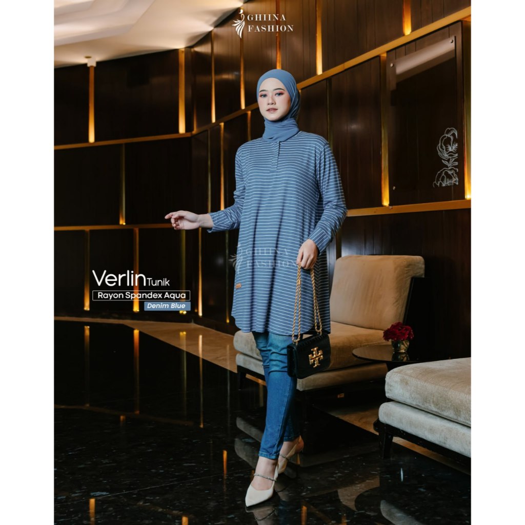 VERLIN TUNIK GHIINA FASHION TUNIK TERBARU ORI GHIINA FASHION