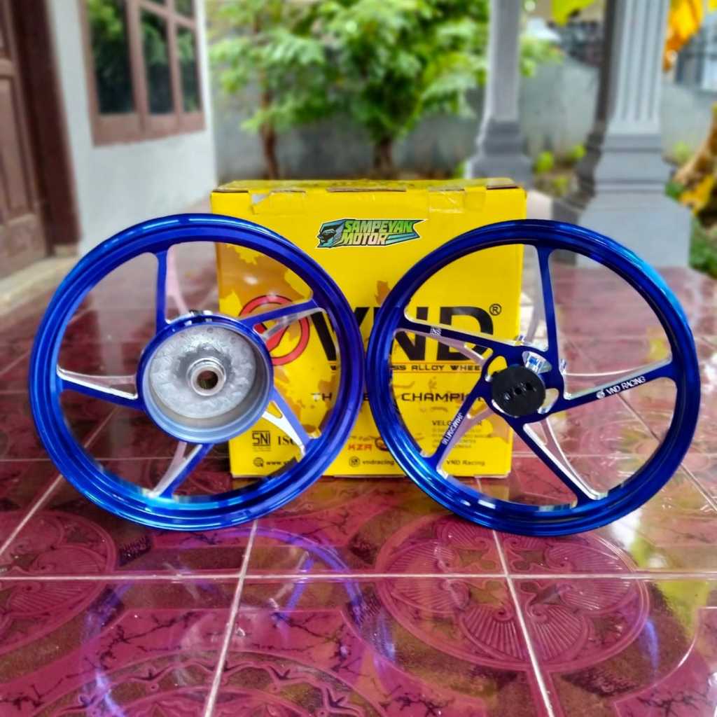 Velg Vlg Peleg Racing Palang 5 Bintang Murah & Kuat VND KZR Enkei CNC Ring 14x160 / 185 Matic  Vario